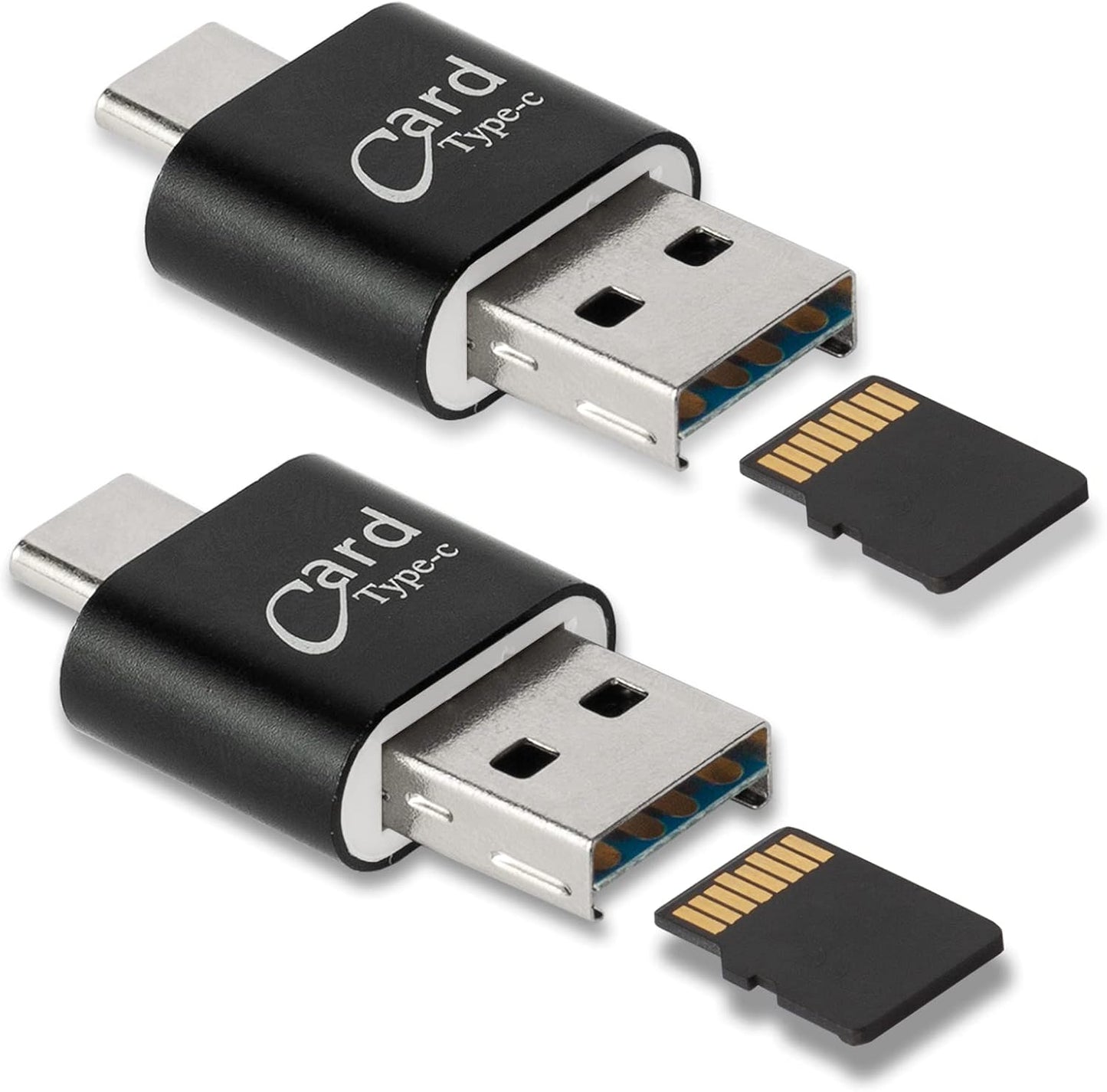 Wansurs 2-Pack Mini Card Reader Set: Connect Anywhere