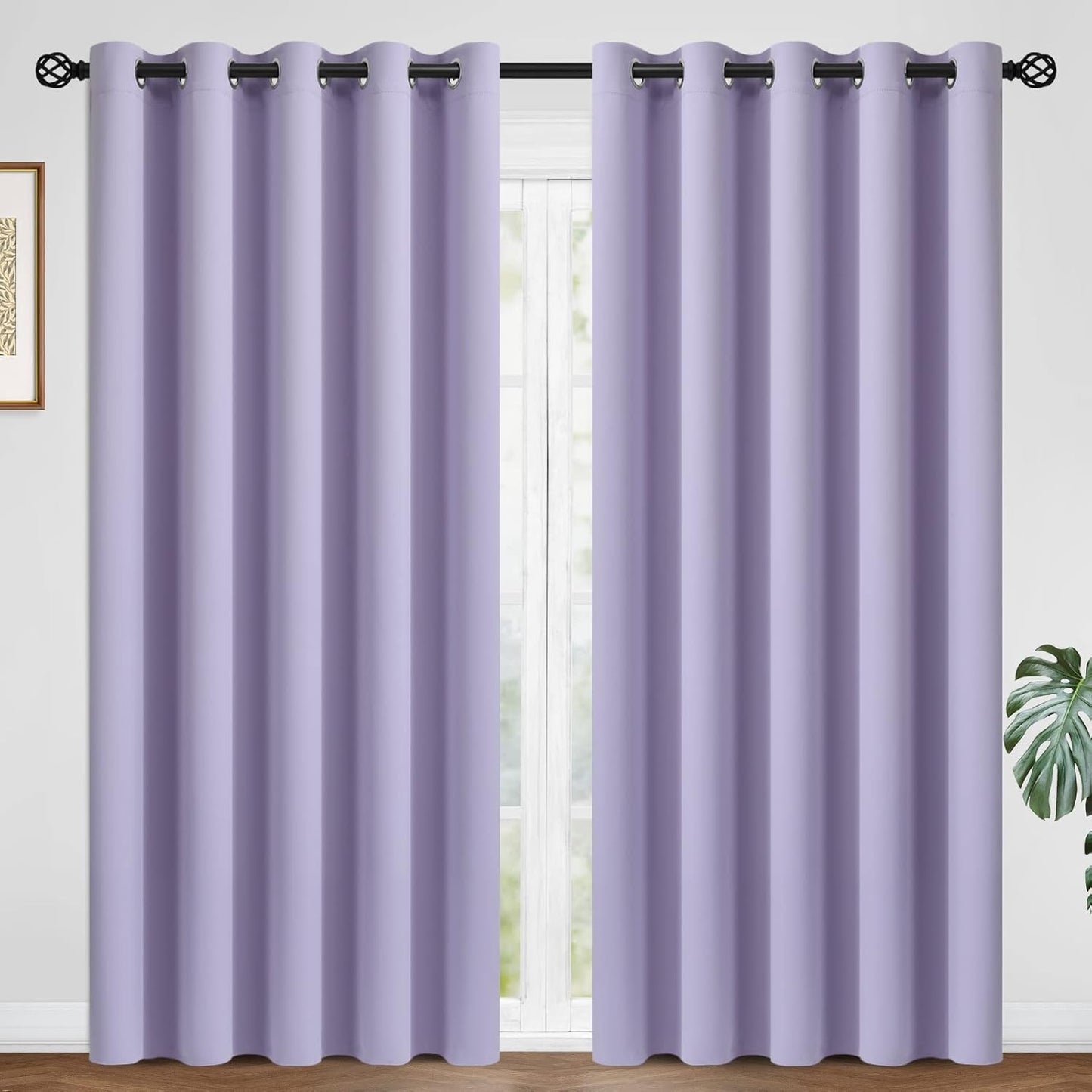 COSVIYA Room Darkening Curtains 84 inch Length for Privacy