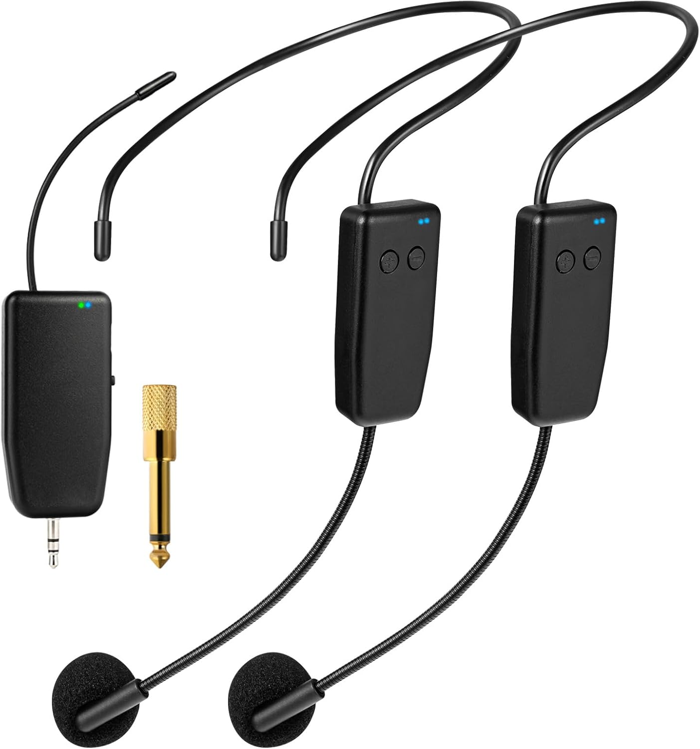 Wireless Dual Headset Mic Set - 160ft Range