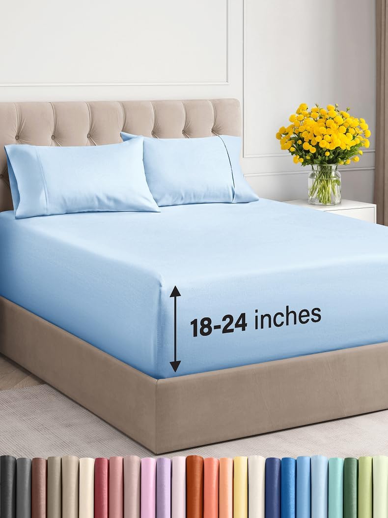 Extra Deep Twin XL Sheet Set for Luxury Comfort and Fit