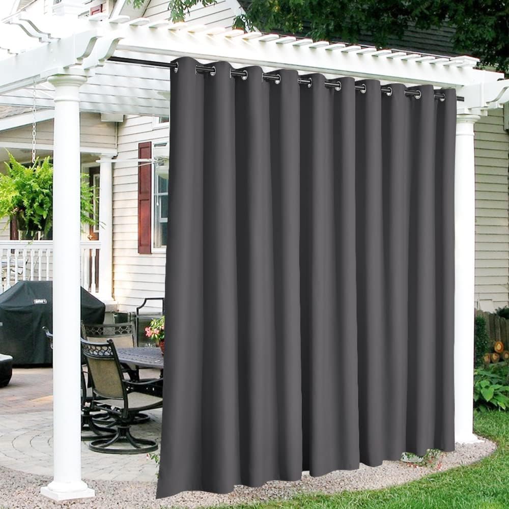 RYB HOME Outdoor Pergola Curtains - Water Repellent Shades