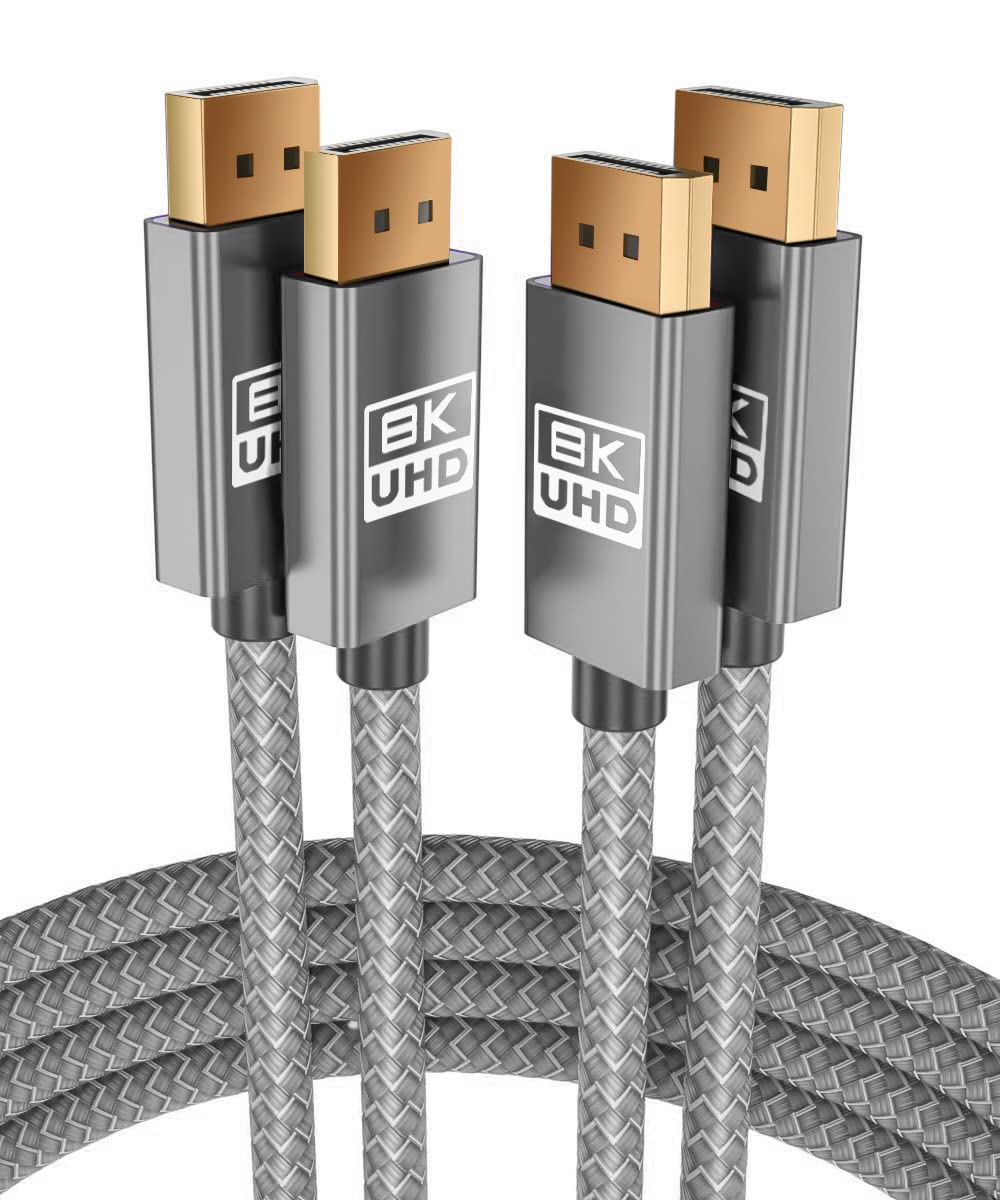 Itramax 8K 60Hz DP Cable - Ultra High Speed (2-Pack)