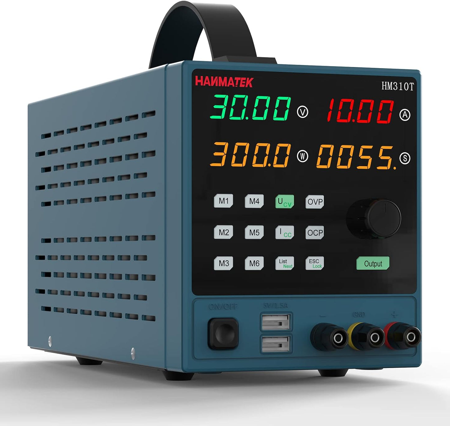 HANMATEK HM310T: Precision 4-Digit DC Power Supply for Precise Control