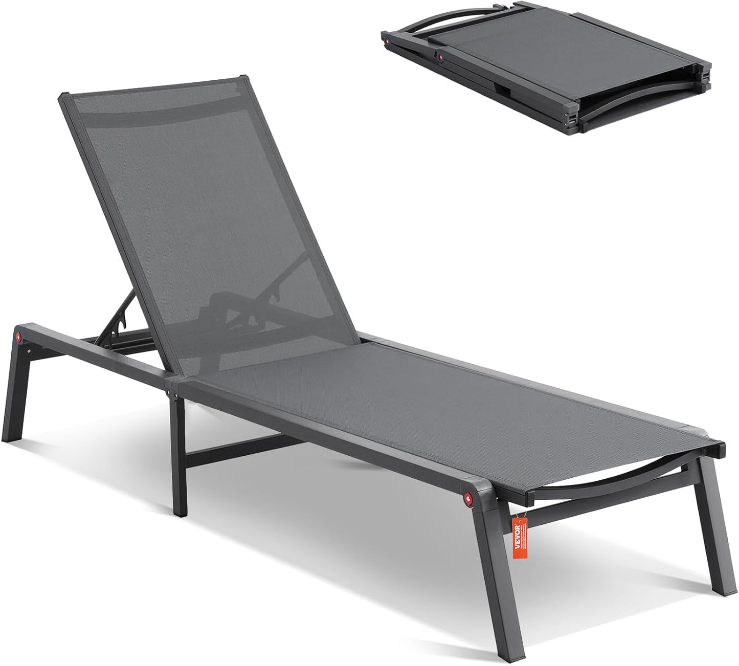 VEVOR Chaise Lounge Chair Outdoor for Relaxation and Comfort