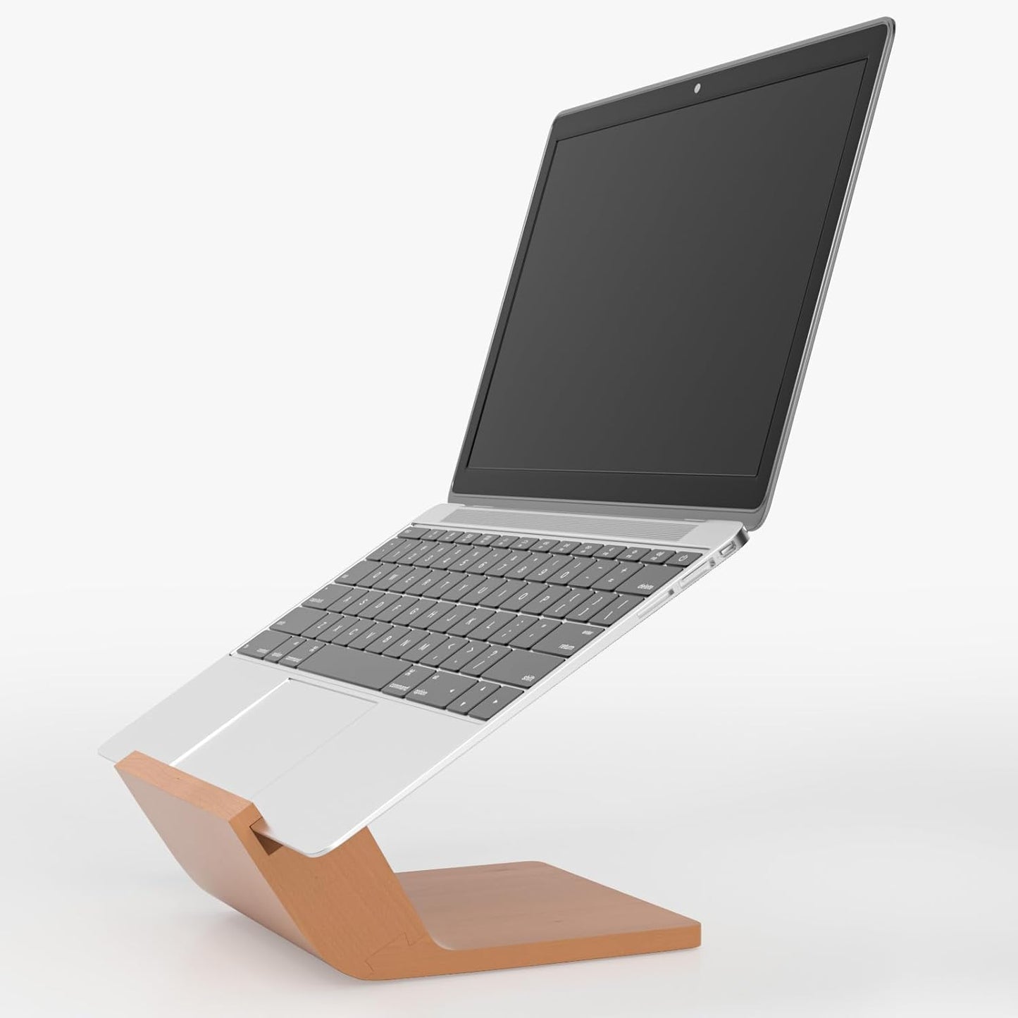 Ergonomic Wooden Laptop Stand for All Laptops