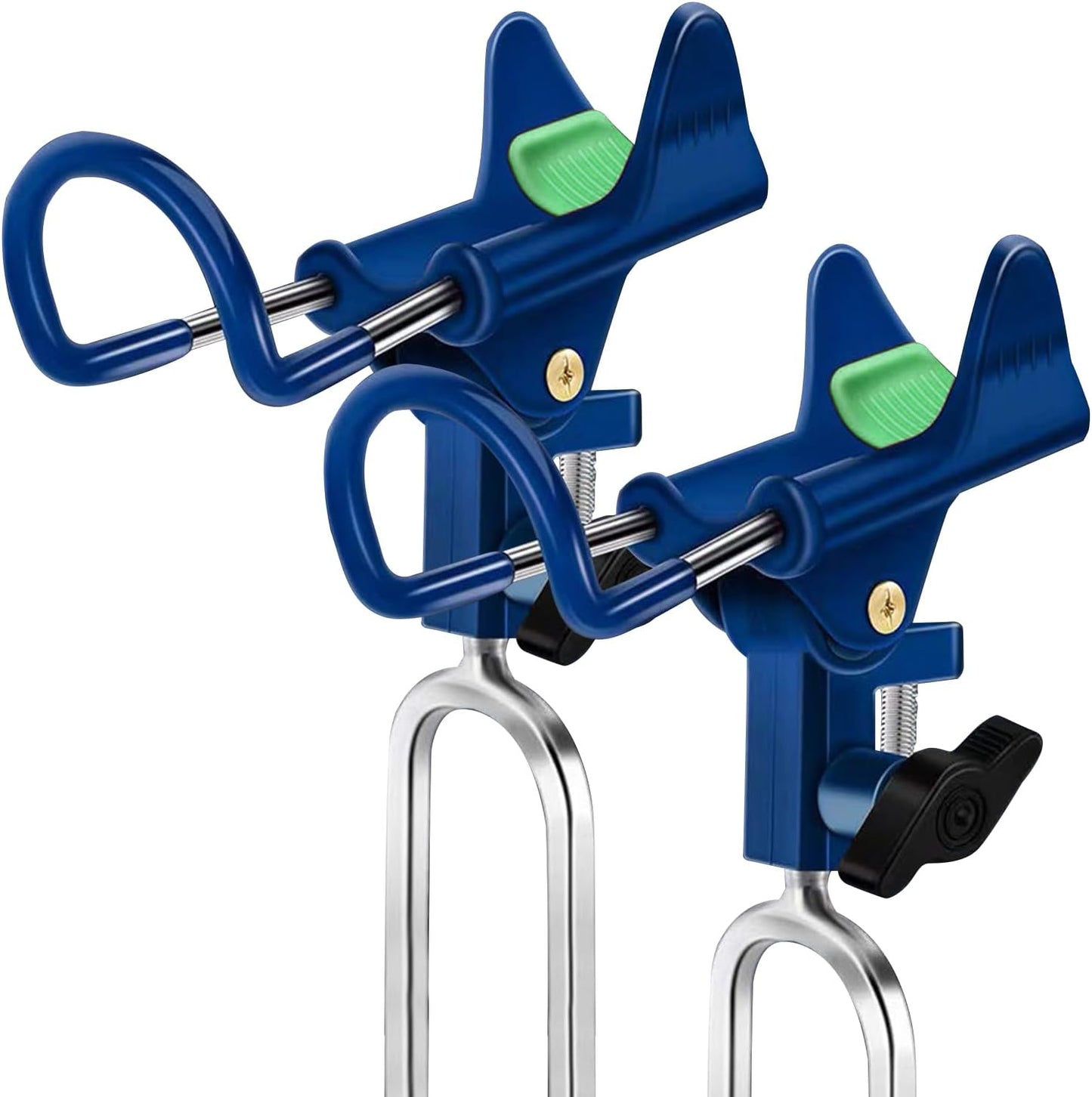 LBW Stainless Steel Rod Stand - 360 Adjustable, 2 Pack for Any Fishing Terrain