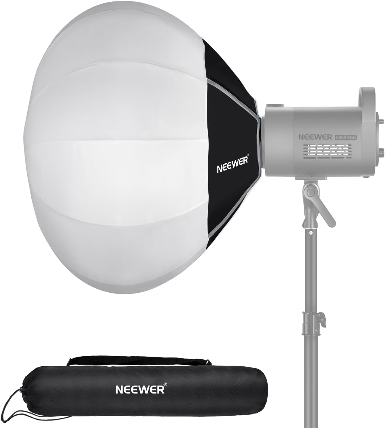 NEEWER 20in Lantern Softbox for 360 Light Diffusion and Control