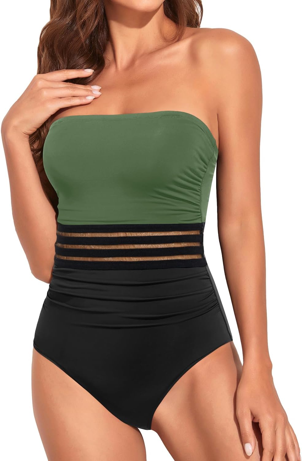 Holipick Women Tummy Control One Piece Swimsuits for Elegance