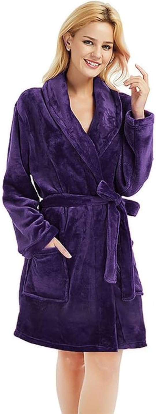 U2SKIIN Women Fleece Robe - Cozy Plush Shawl Collar Bathrobe