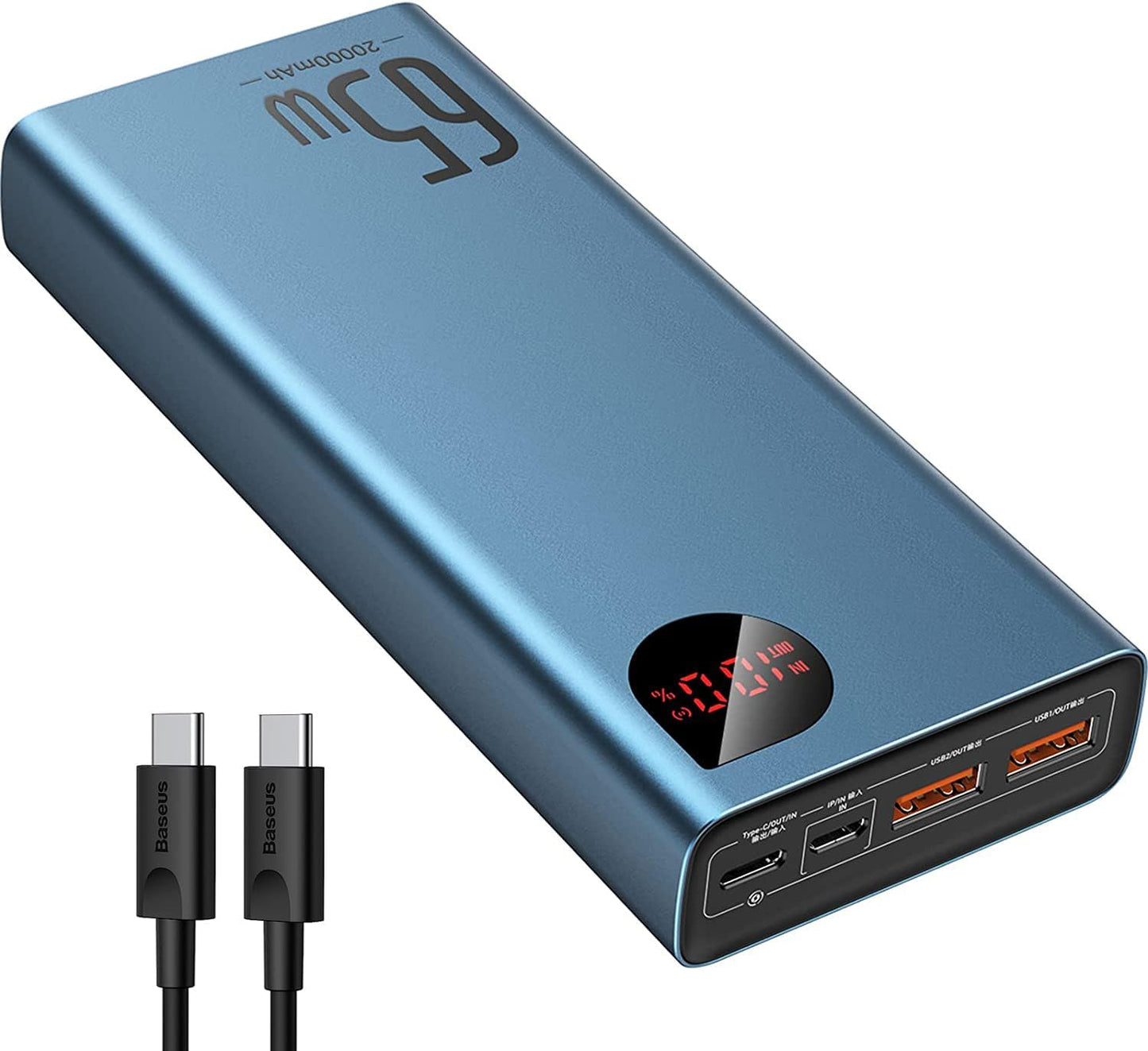 Baseus 65W 4-Port PD Power Bank