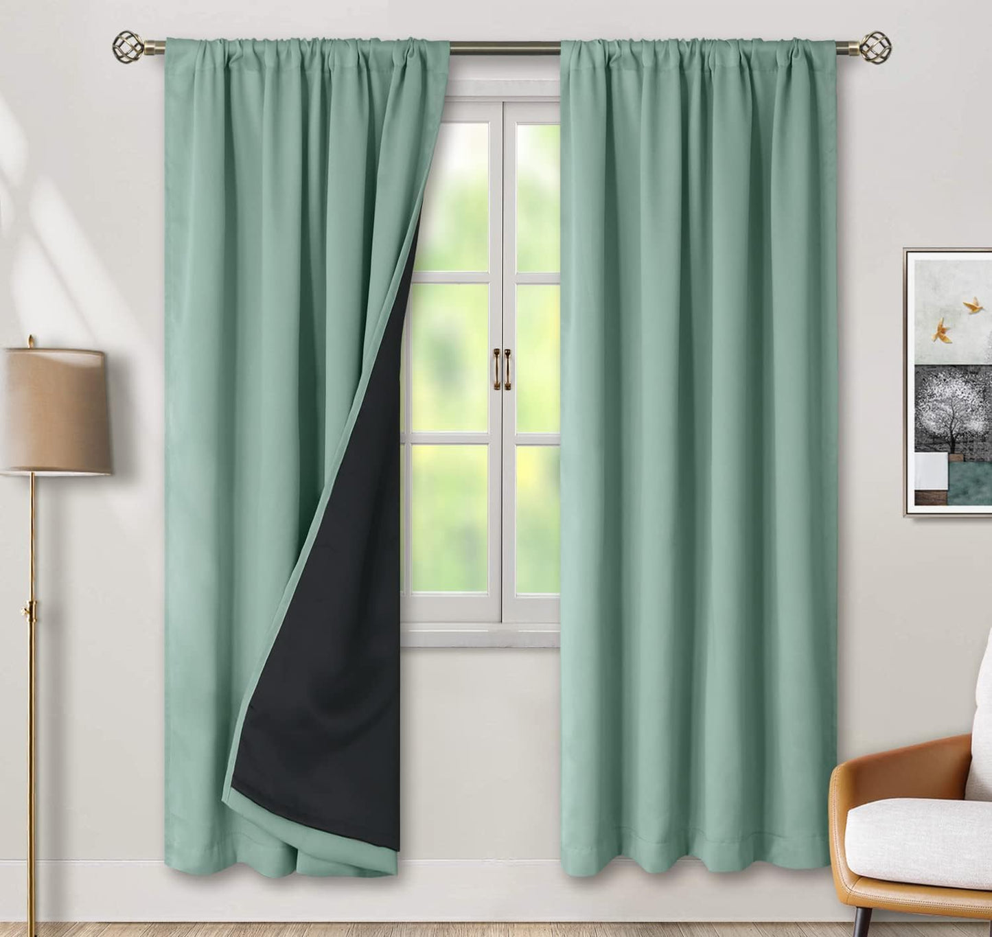 BGment 100% Blackout Curtains for Bedroom - Full Room Darkening