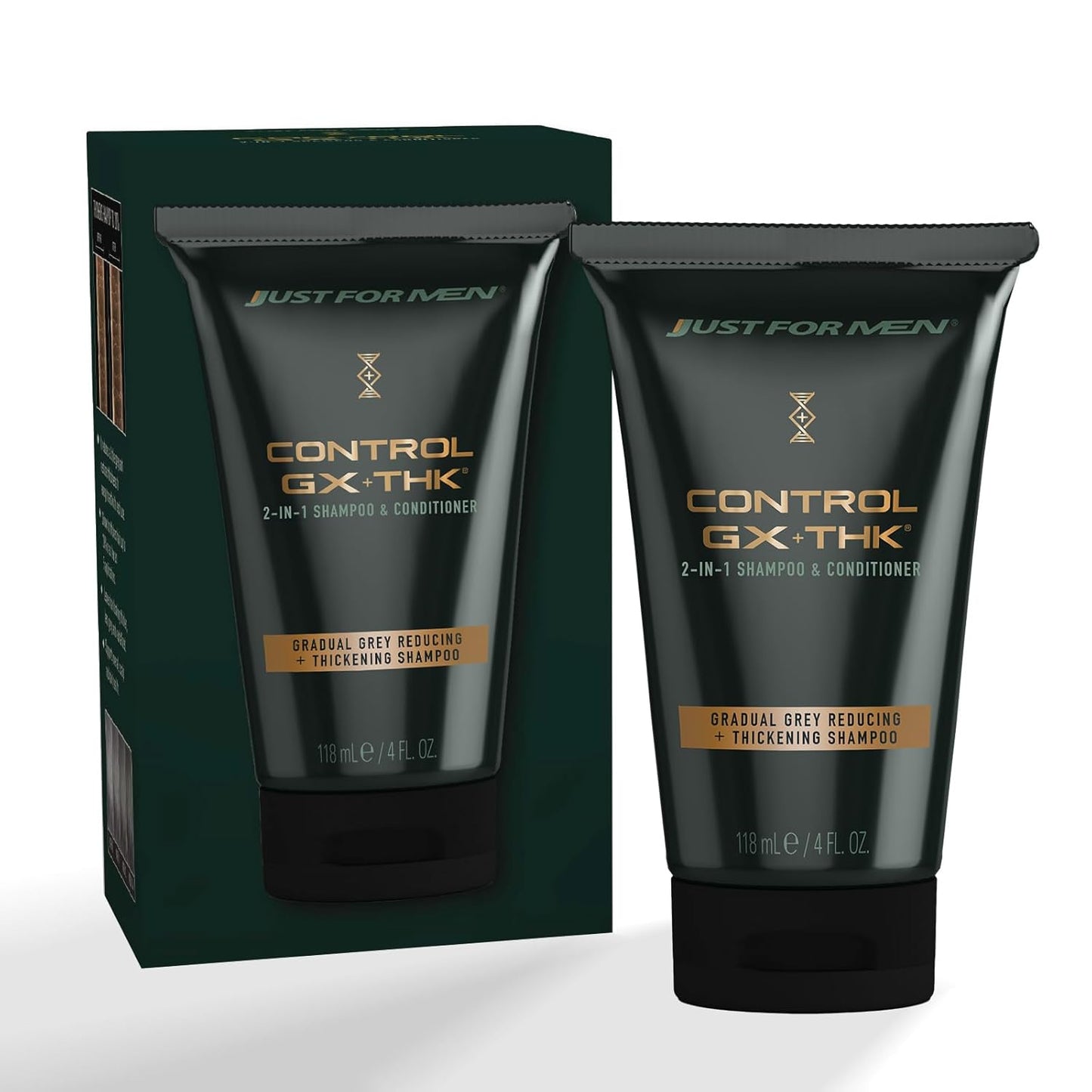 Thickening Shampoo + Conditioner for Thinning Hair, Grey Reduction - Just for Men