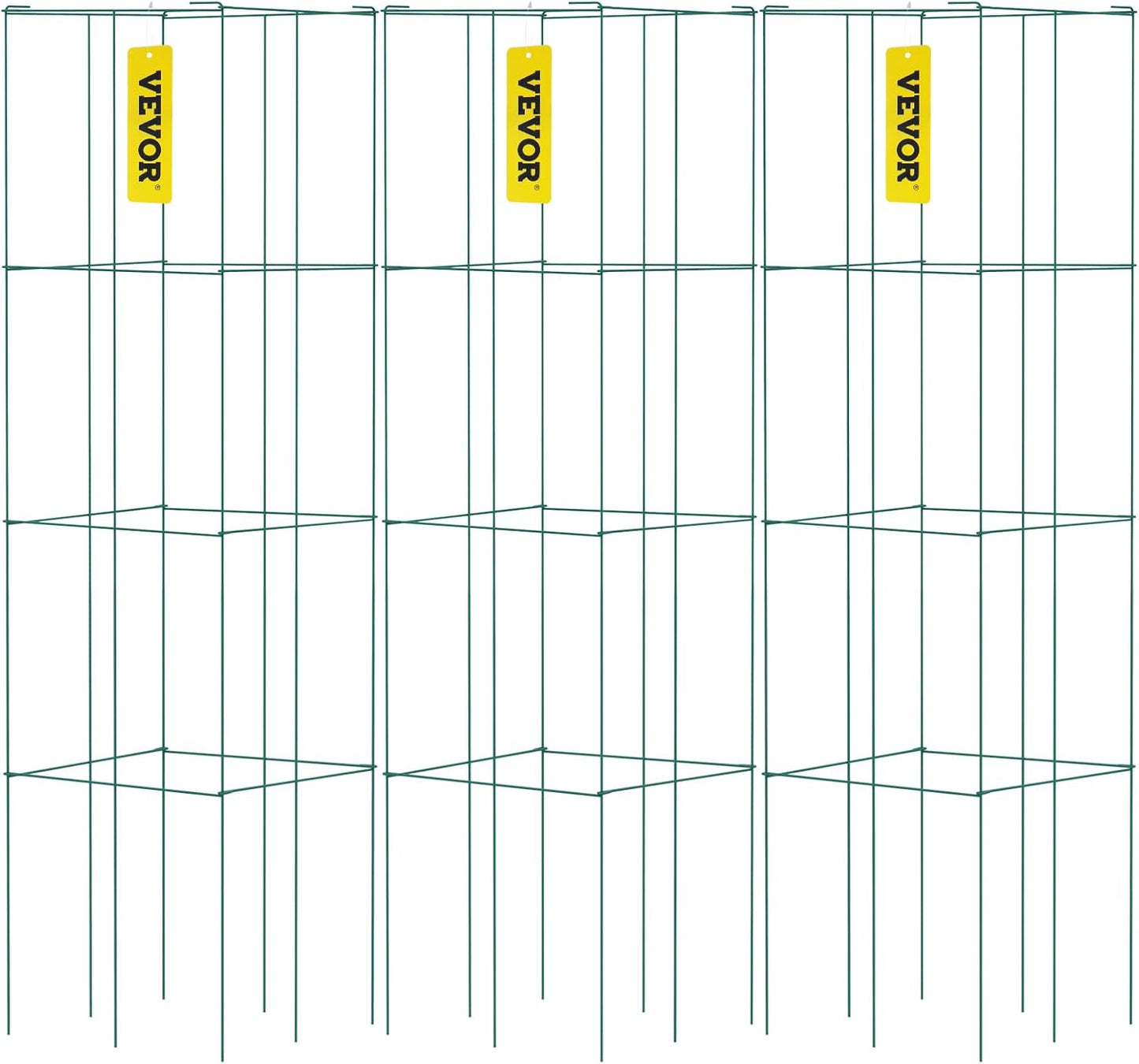 VEVOR Tomato Cages for Climbing Plants, 3 Packs of 39.4in Support