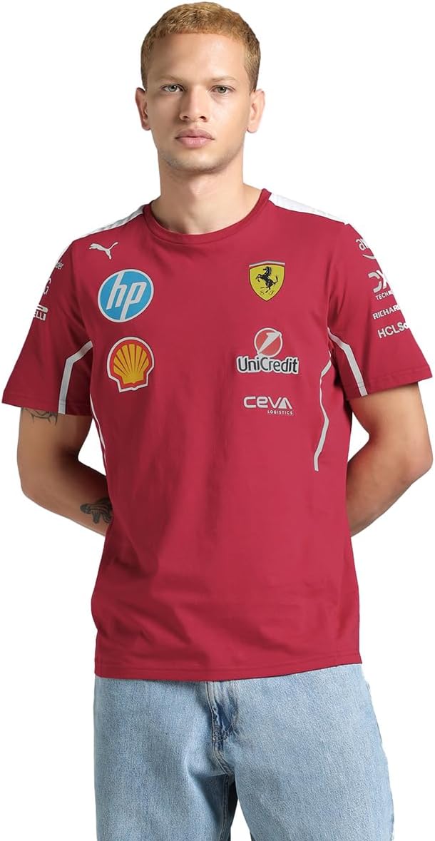 PUMA Scuderia Ferrari F1 2025 Team T-shirt for Racing Fans
