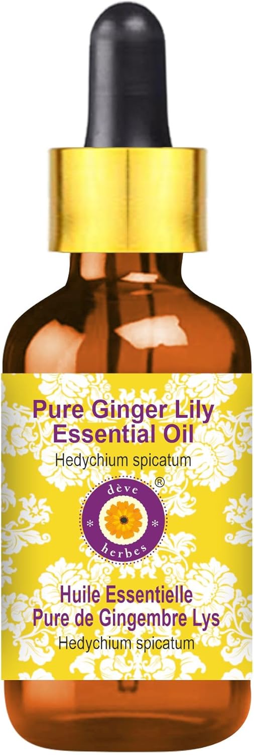 Deve Herbes Pure Ginger Lily Essential Oil for Aromatherapy