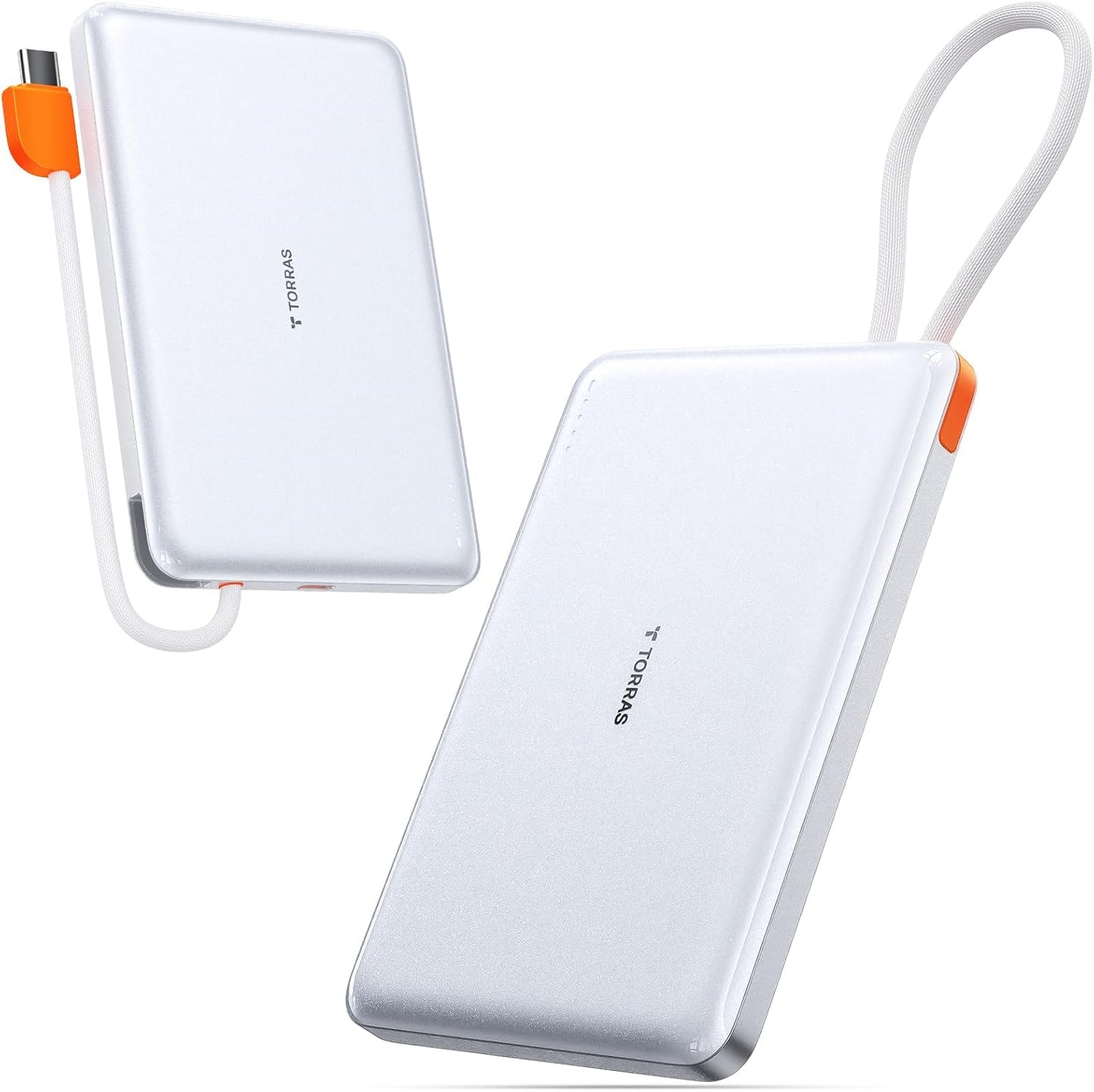 TORRAS Ultra-Slim 10,000mAh Power Bank - Fast Charging for iPhone/Samsung