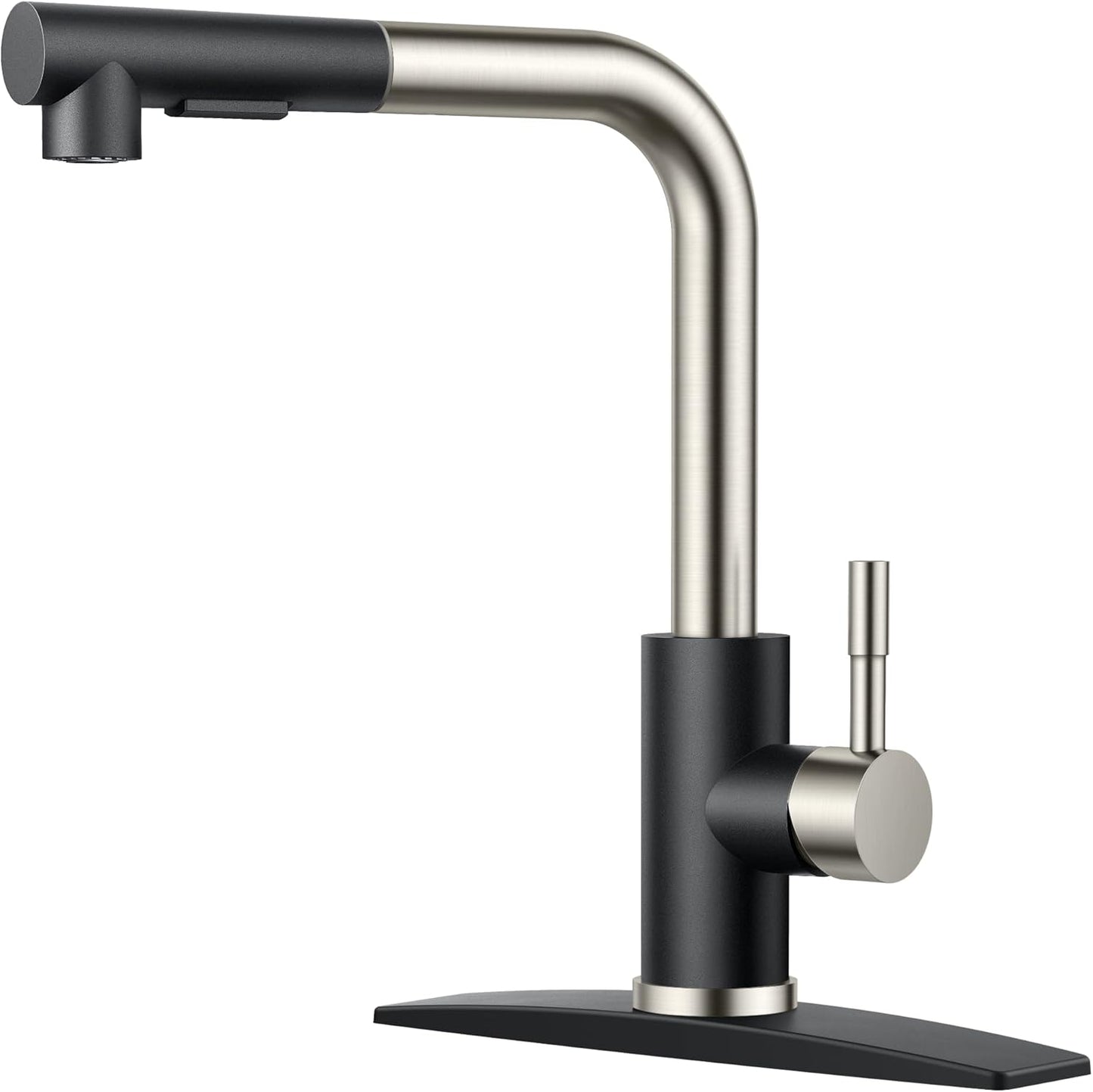 FORIOUS Kitchen Faucet with Pull Down Sprayer for Modern Homes