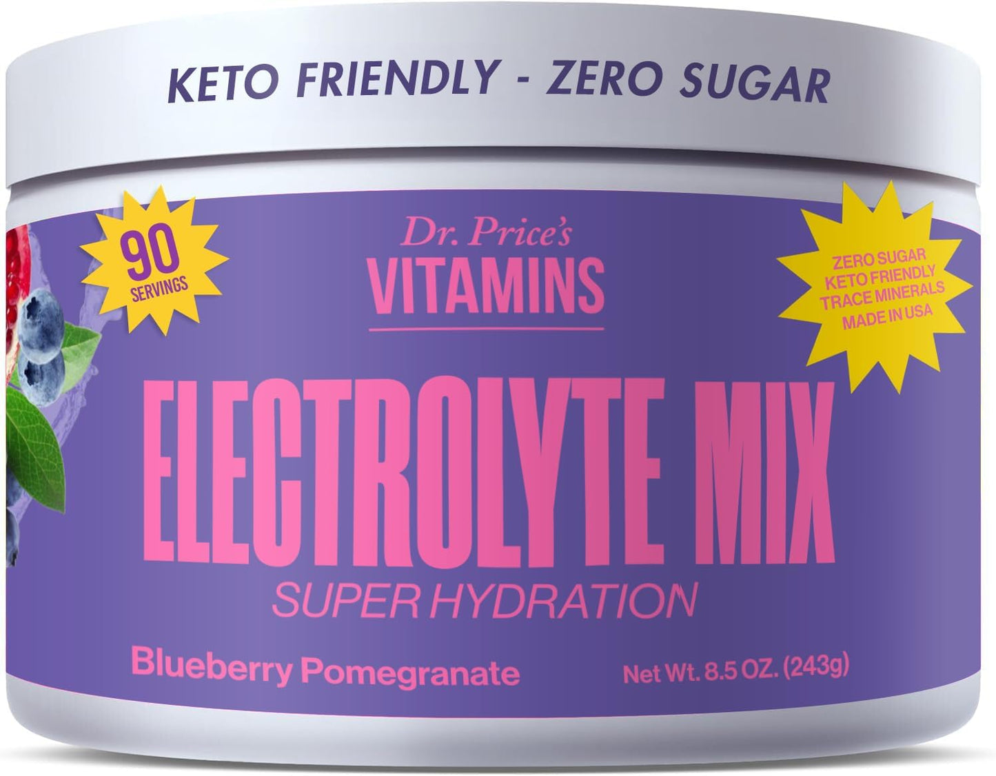Dr. Prices Electrolyte Mix for Sugar-Free Hydration and Balance
