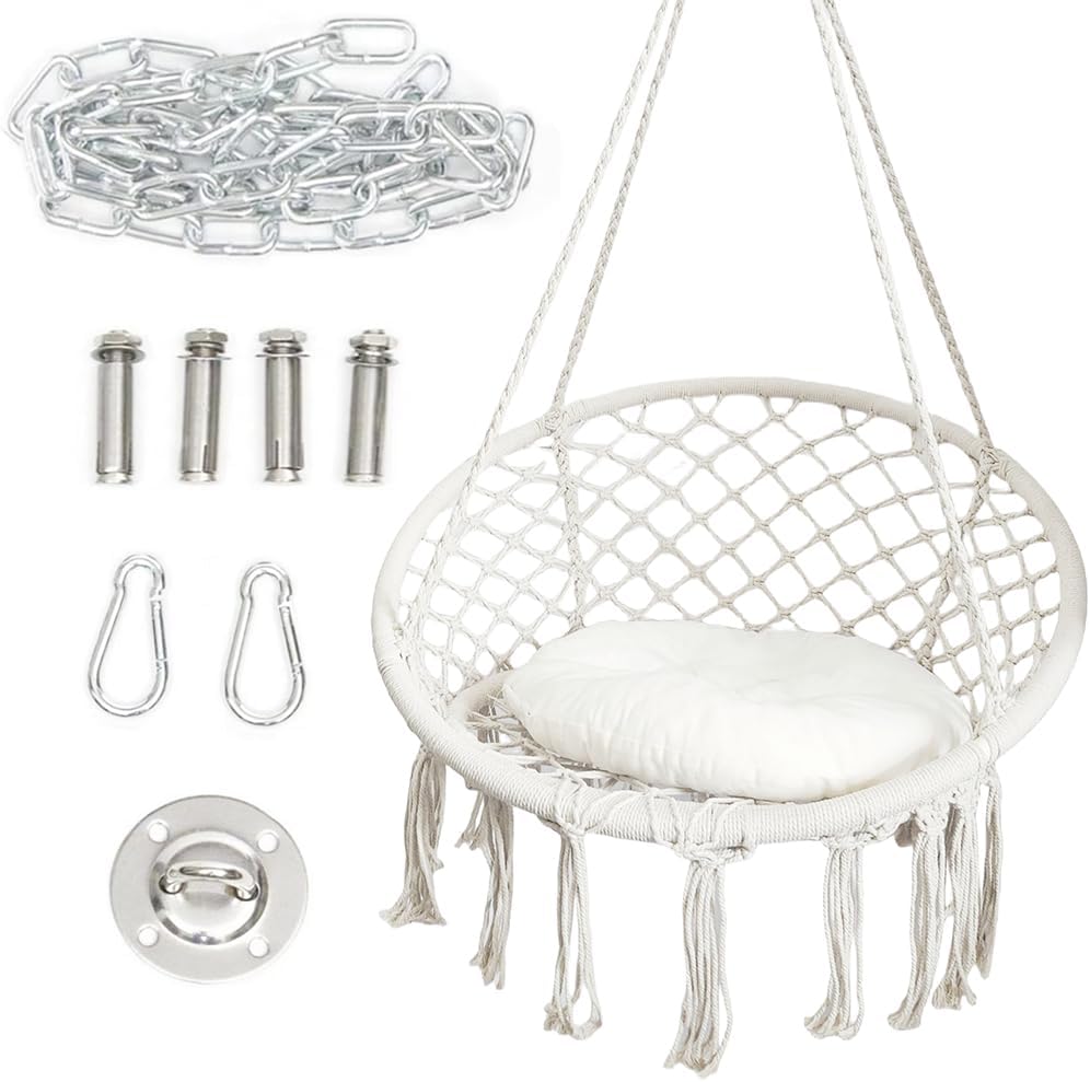 Hammock Hanging Swinging Chair for Indoor and Outdoor Use