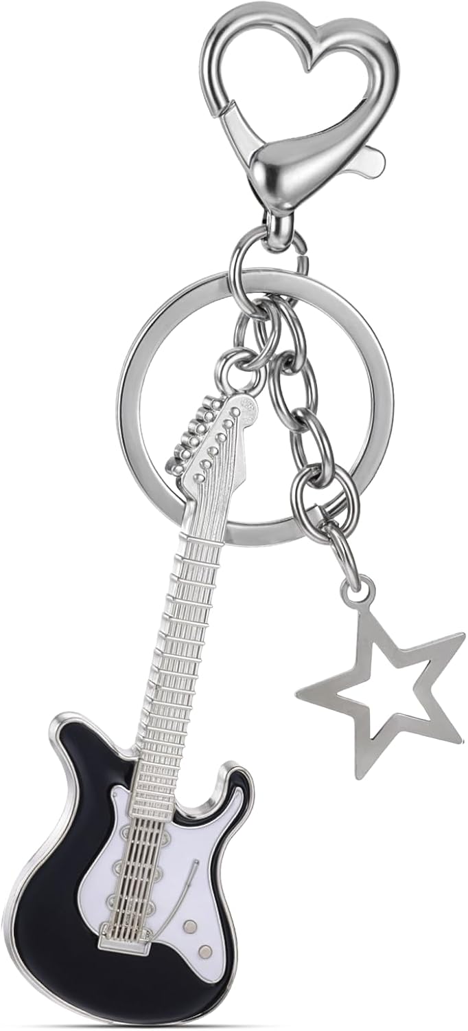 Punk Guitar Keychain - Rock Your Style