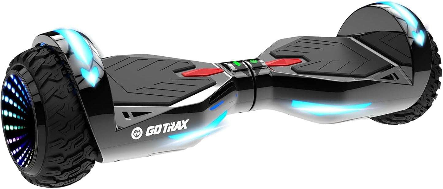 GOTRAX Hoverboard with 6.5in LED Tires for Safe Joyriding