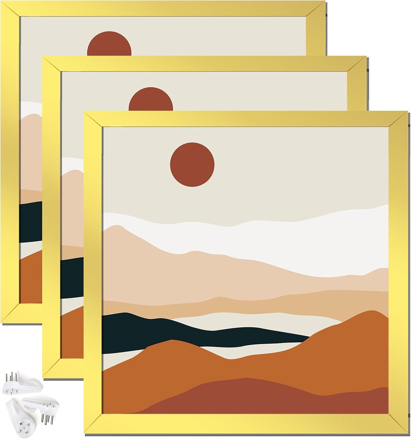 Gold 16x16 Picture Frame Set of 3 for Collage Display