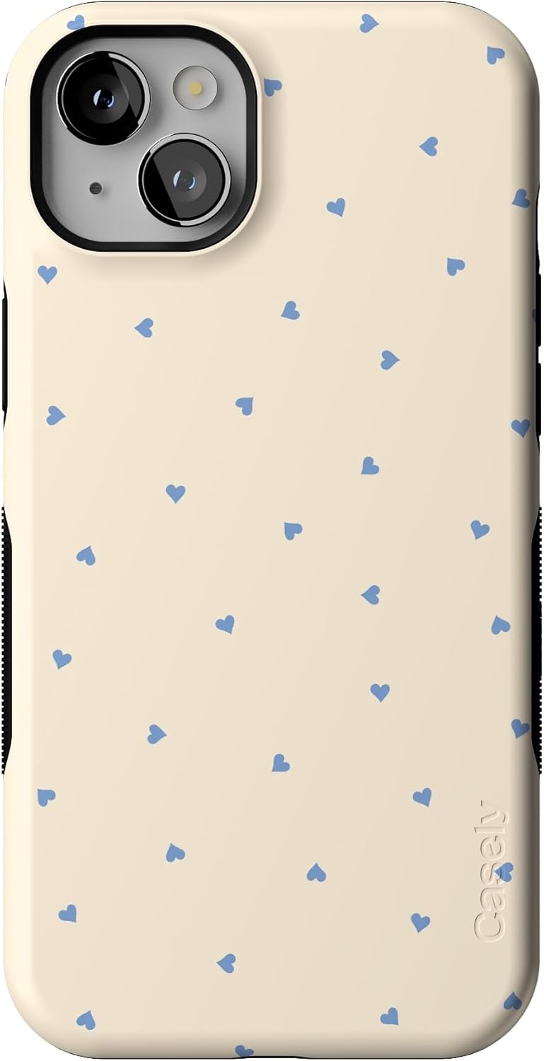 Casely iPhone 14 Plus Case - Bold Protection with Tiny Hearts