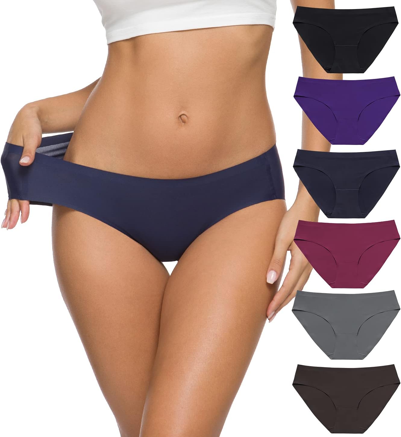 ALTHEANRAY Womens Seamless Hipster Underwear for Comfort
