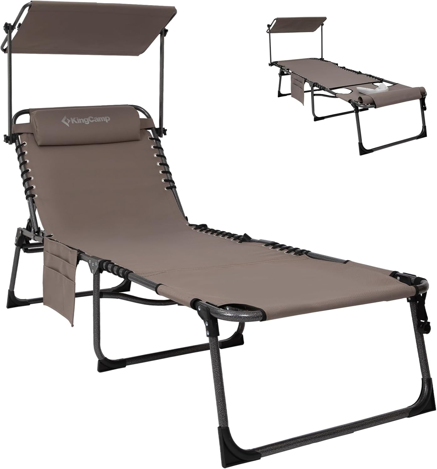 KingCamp Tanning Chair with Face Hole for Ultimate Comfort