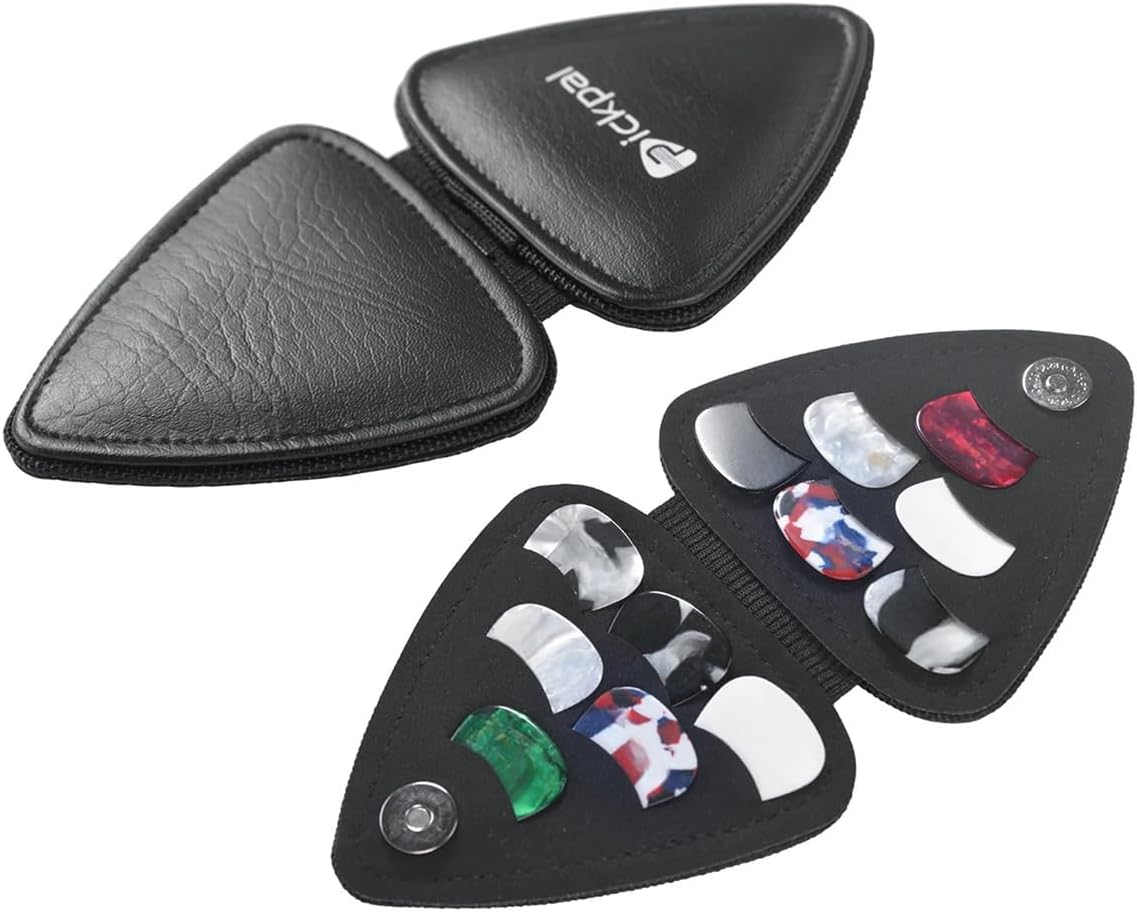 RockCheems Guitar Pick Holder Case with 18 Picks