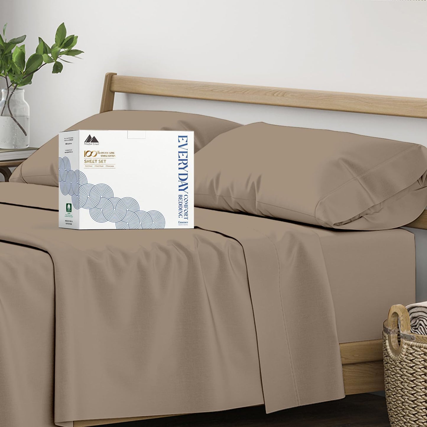 Organic Cotton Queen Size Sheets Set for Ultimate Comfort