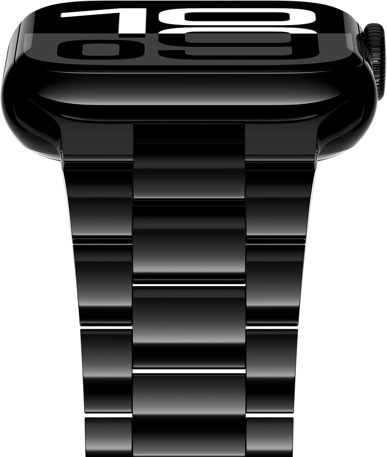 Jet Black Stainless Steel Band for Apple Watch 42-46mm