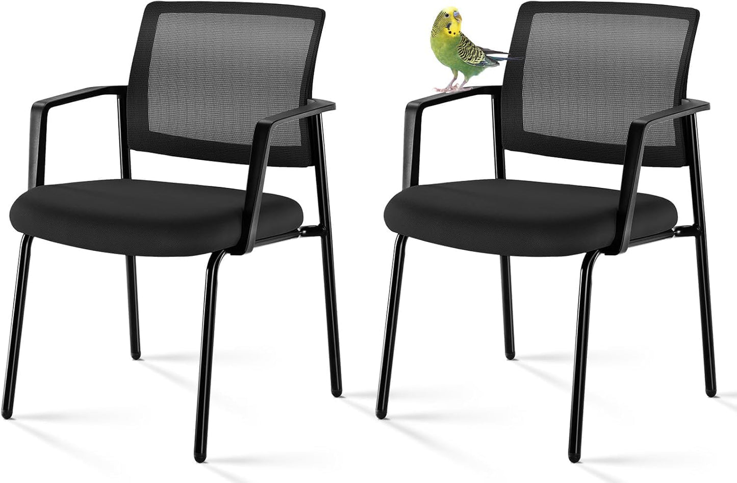 Stackable Mesh Armchairs: Stylish & Sturdy Pair