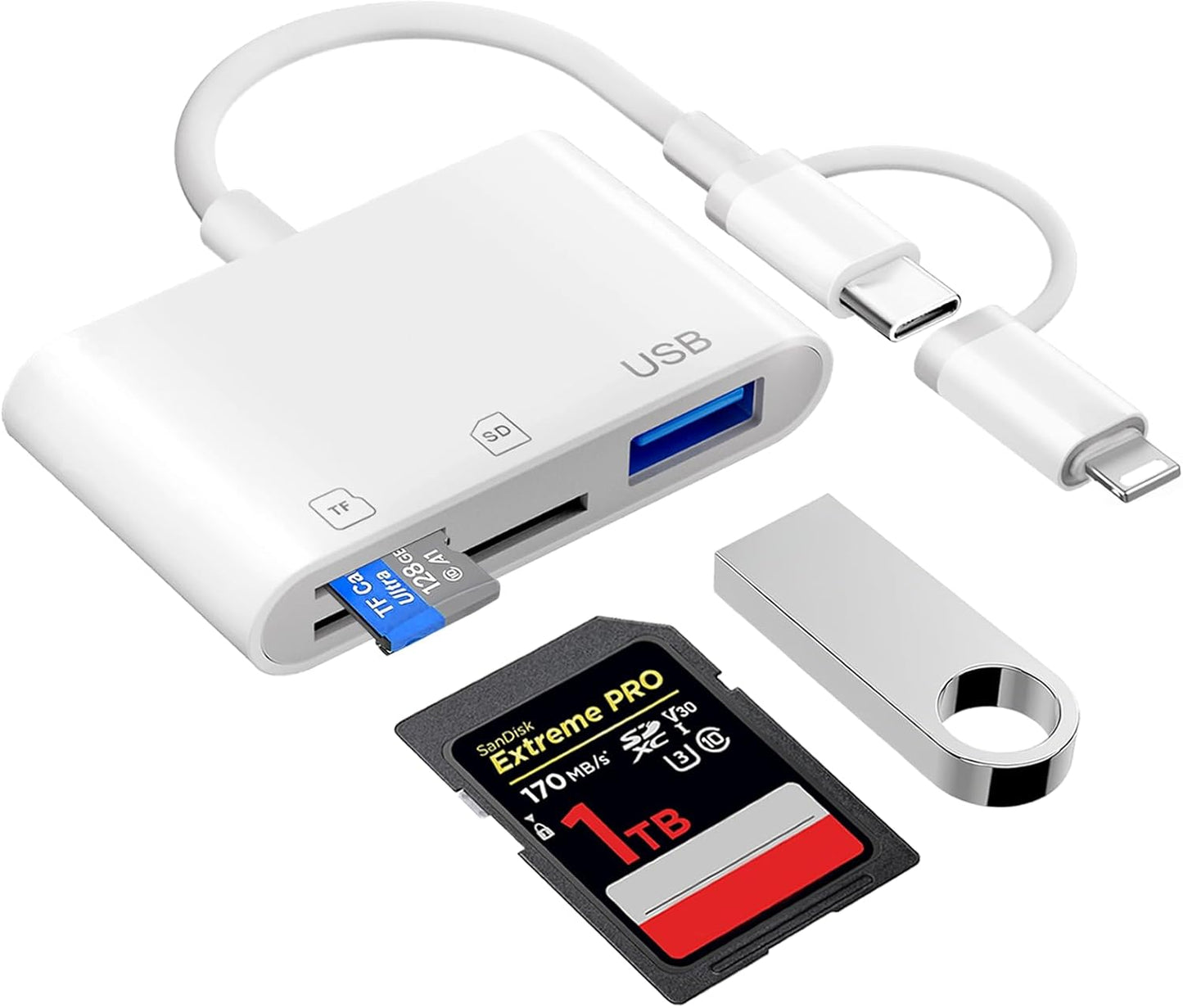 Denlane Dual Interface SD Card Reader