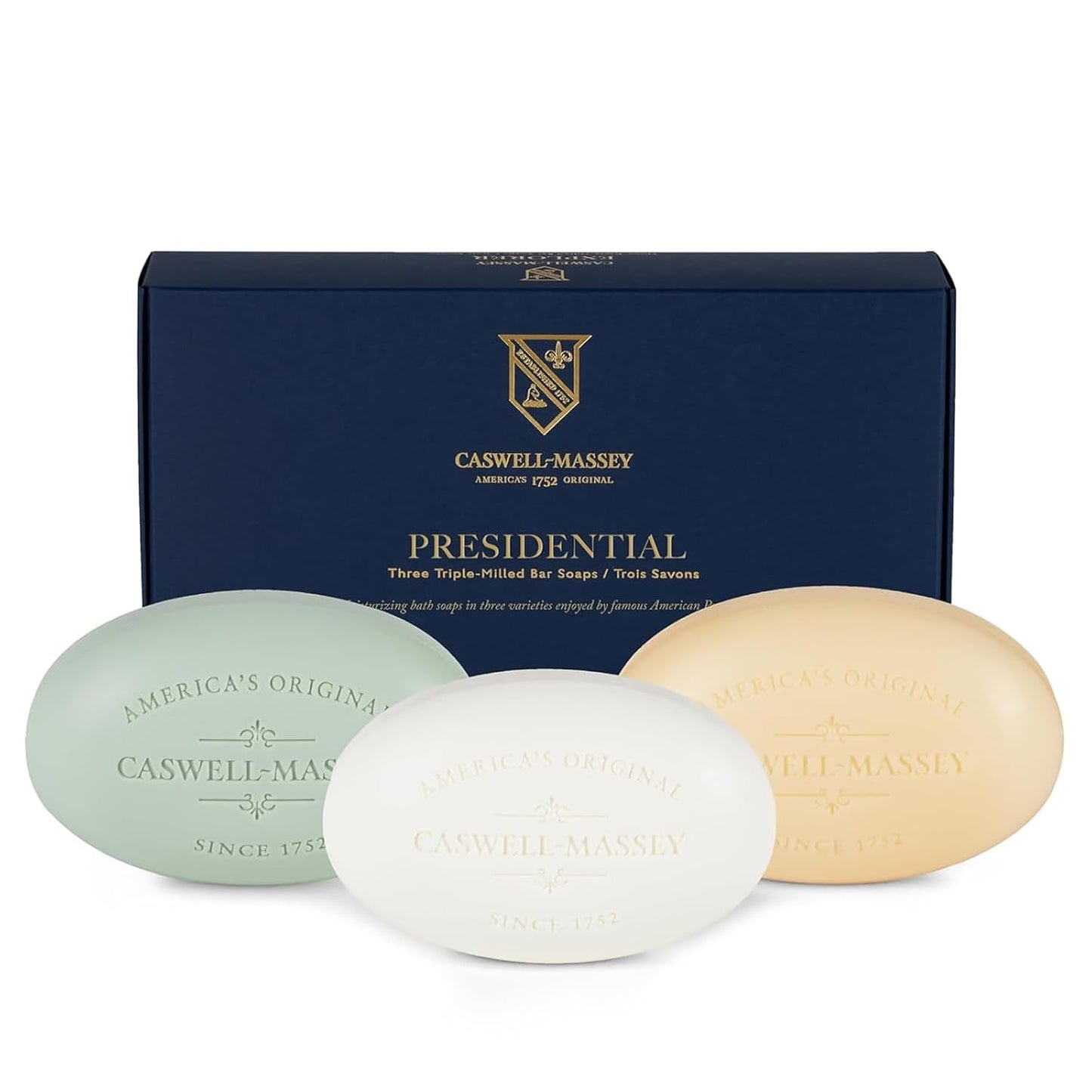 Caswell-Massey Mens Bar Soap Gift Set with Presidential Scents