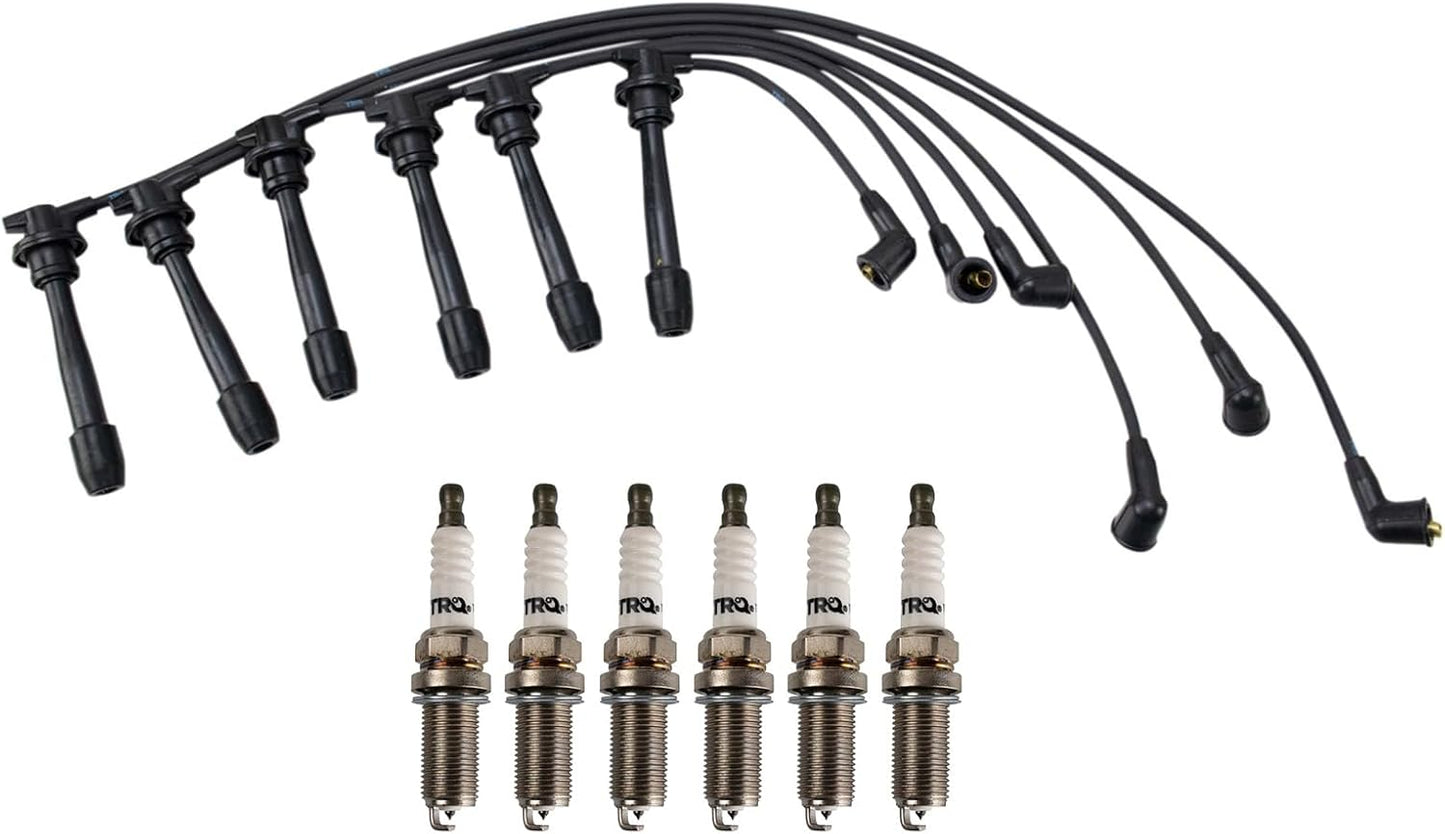 TRQ Ignition Kit Spark Plugs Wire Set for 2006 Kia Optima