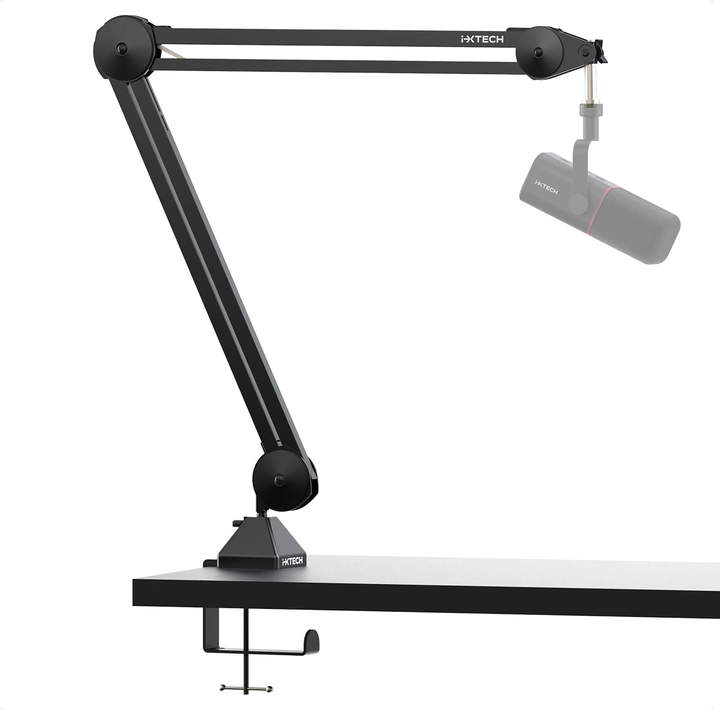 IXTECH Microphone Boom Arm Stand for Gaming and Podcasting