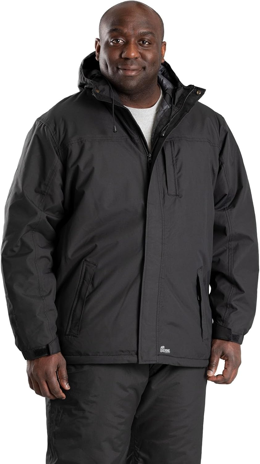 Berne Men's Coastline Waterproof Rain Jacket for All Weather