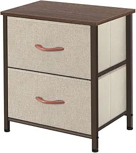 Storage Dresser Organizer Unit with 2 Drawers for Any Space