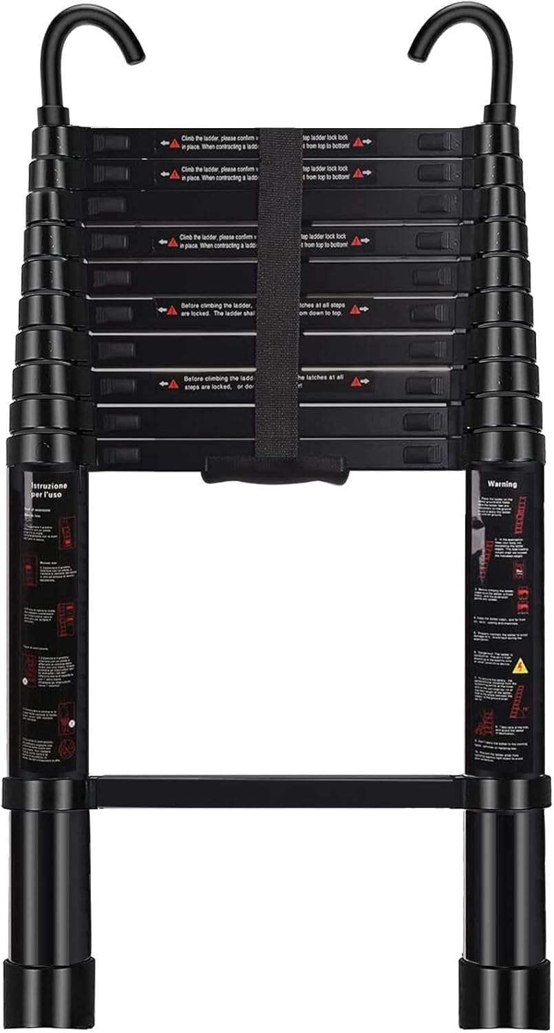 Telescoping Ladder 10.5 FT - Durable Folding Extension Ladder