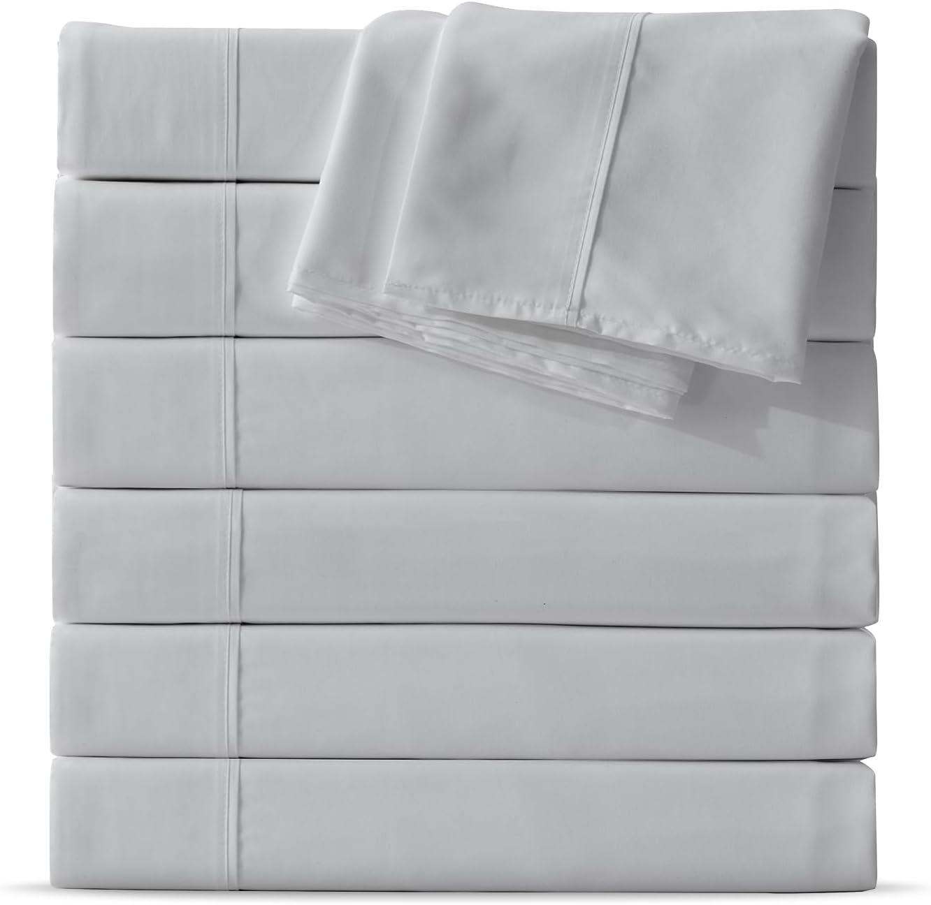 Maple&Stone Full Flat Sheet Set of 6, Soft & Breathable Fabric