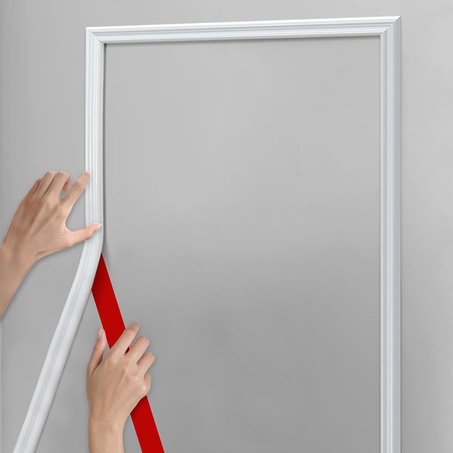 480in Peel and Stick Chair Rail Panel Molding for Home Decor
