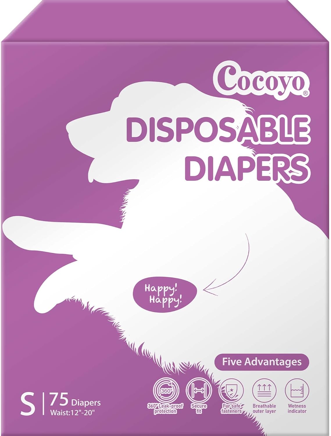 COCOYO Super Absorbent Female Dog Diapers