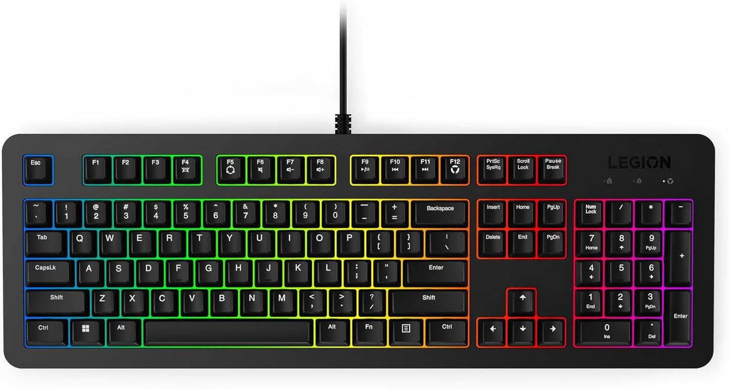 Lenovo Legion K310 RGB Wired Gaming Keyboard with Silent Keys