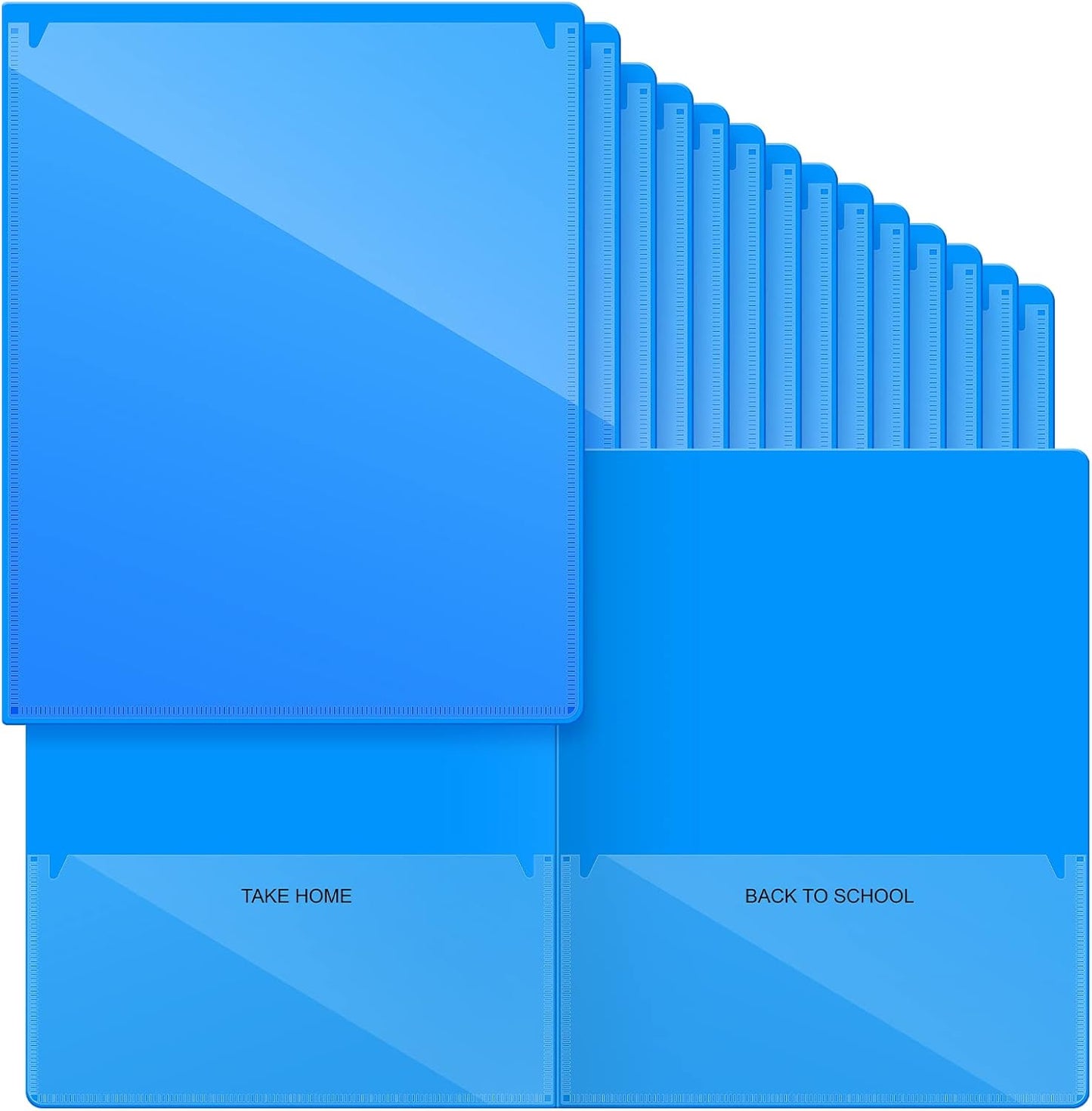 24 Pcs Heavy Duty 2 Pocket Homework Folders for Students