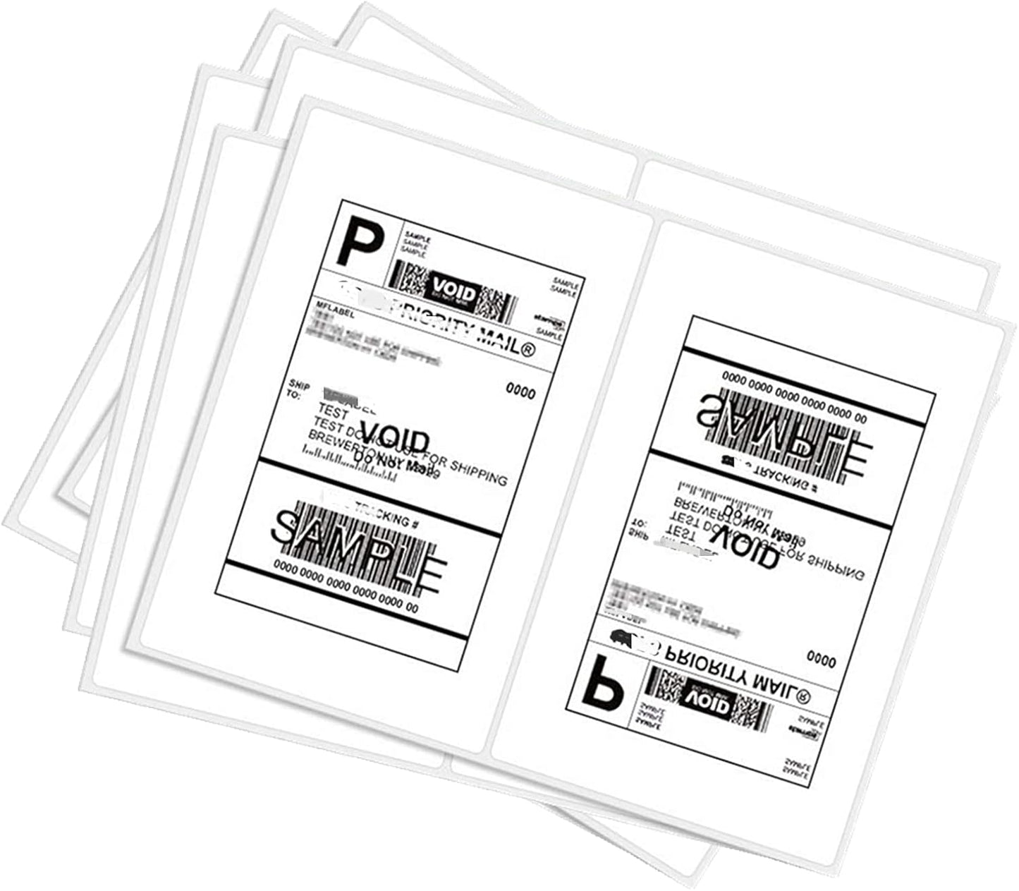 BESTEASY 1000 Round Corner Half Sheet Self Adhesive Labels
