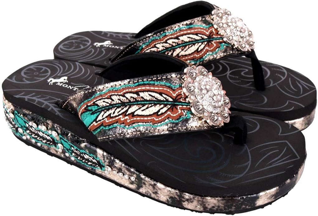 Montana West Flip Flops for Women - Stylish Wedge Sandals