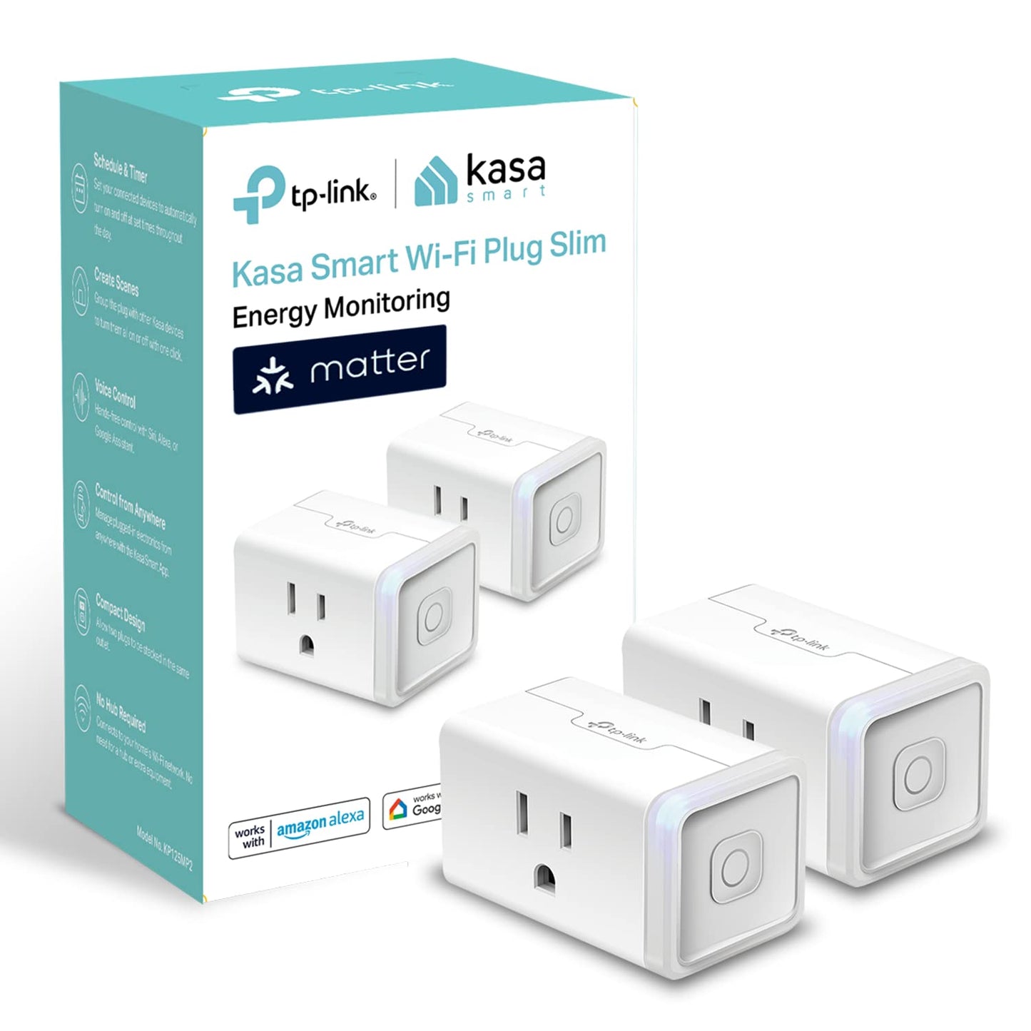 Kasa Smart Plug with Energy Monitoring and Compact Design