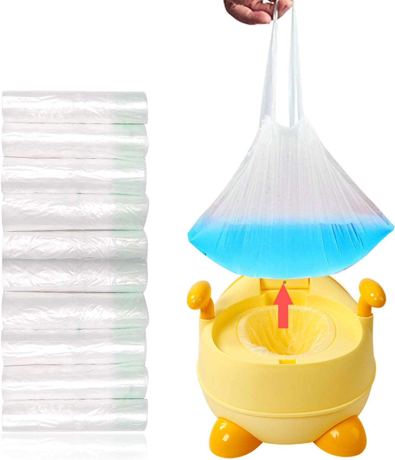 UYICOO 100 Pack Travel Potty Liners: Mess-Free Solution!