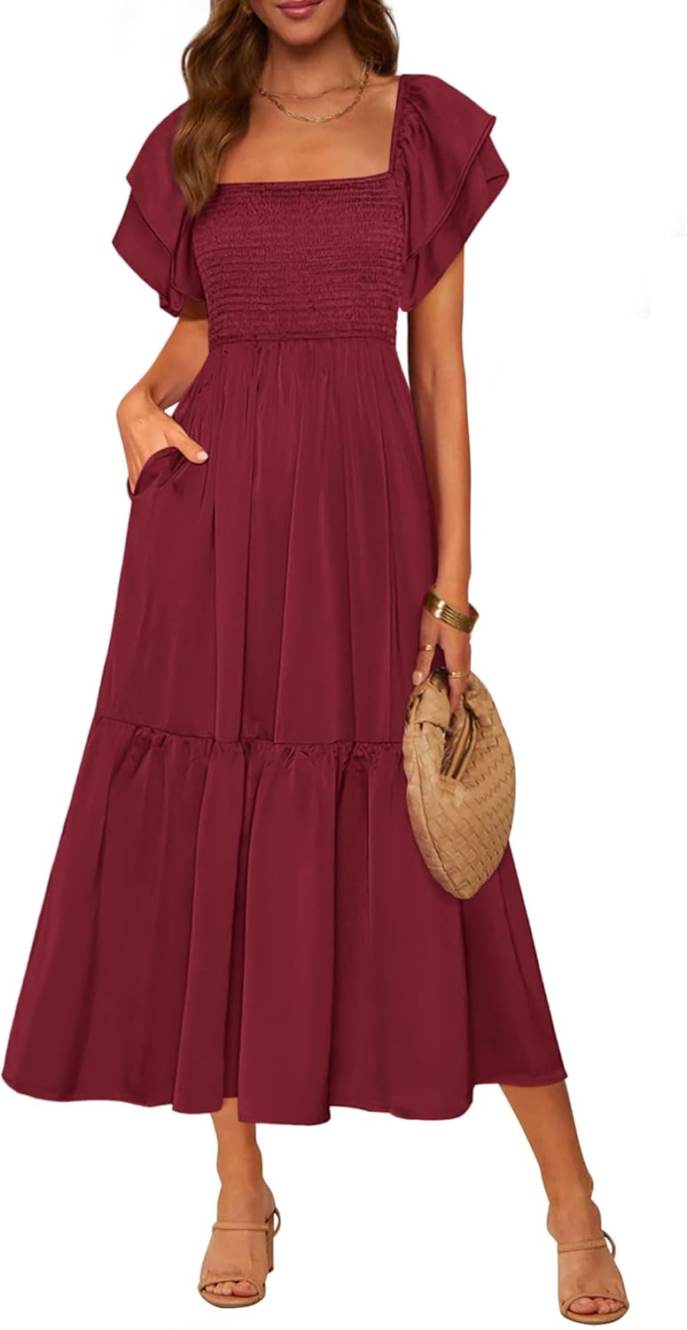 MASCOMODA Womens Summer Casual Midi Dress for Every Occasion